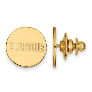 14k Gold LogoArt Purdue University Block Type Lapel Pin
