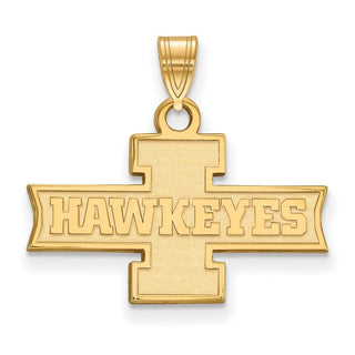 14k Gold LogoArt University of Iowa Hawkeyes Small Pendant