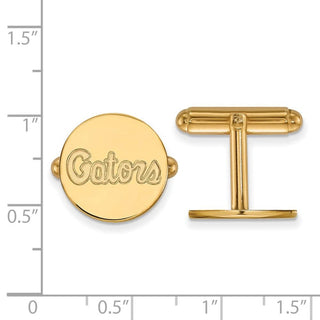 14k Gold LogoArt University of Florida Gators Script Cuff Links