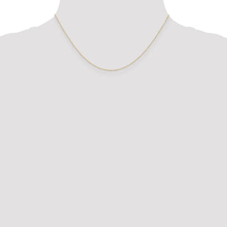 16" 14K Yellow Gold 16 inch Carded .42mm Curb with Spring Ring Clasp Chain
