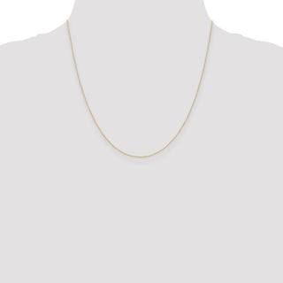 20" 14K Yellow Gold 20 inch Carded .42mm Curb with Spring Ring Clasp Chain