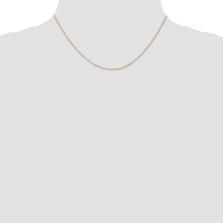 16" 14K Yellow Gold 16 inch Carded .5mm Curb with Spring Ring Clasp Chain