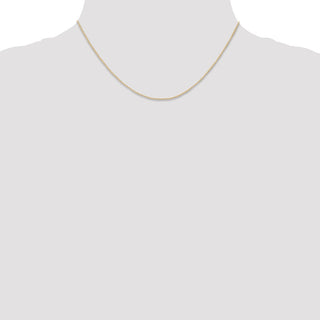 16" 14K Yellow Gold 16 inch Carded .5mm Curb with Spring Ring Clasp Chain