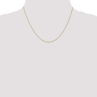 18" 14K Yellow Gold 18 inch Carded .5mm Curb with Spring Ring Clasp Chain