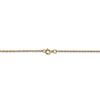 24" 14k Yellow Gold .95 mm Carded Cable Rope Chain Necklace