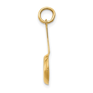 14k Yellow Gold Frying Pan w/Enameled Egg Charm