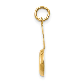 14k Yellow Gold Frying Pan w/Enameled Egg Charm