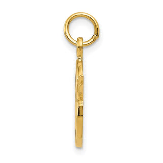 14k Yellow Gold Enameled Artist Palette Charm A0179