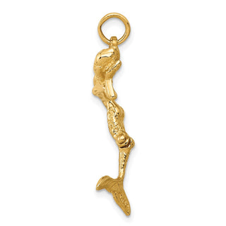 14k Yellow Gold Mermaid Charm