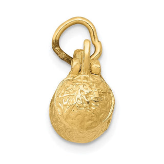 14k Yellow Gold 3-D Beer Stein Lid Opens Charm