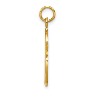 14k Yellow Gold Enameled Artist Palette Charm A0329