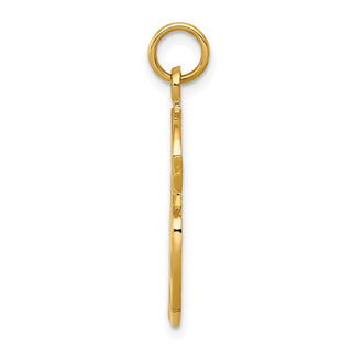 14k Yellow Gold Enameled Artist Palette Charm A0329