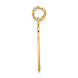 14k Yellow Gold Enameled Blue Engravable Birth Certificate Charm A0364/B