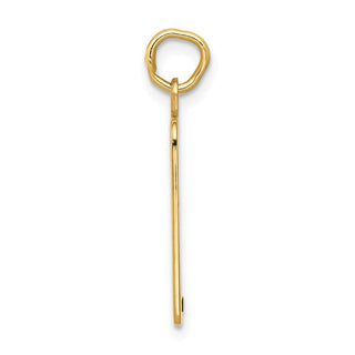 14k Yellow Gold Enameled Pink Engravable Birth Certificate Charm A0364/P