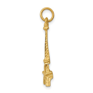 14k Yellow Gold Eiffel Tower Charm A0383