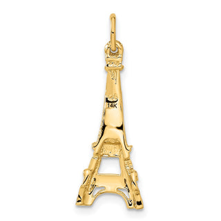 14k Yellow Gold Eiffel Tower Charm A0383