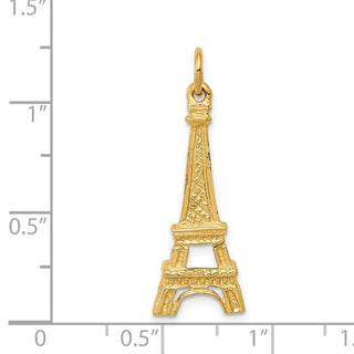 14k Yellow Gold Eiffel Tower Charm A0383