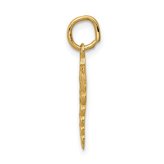 14k Yellow Gold Caduceus Charm A0391