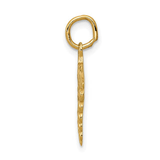 14k Yellow Gold Caduceus Charm A0391