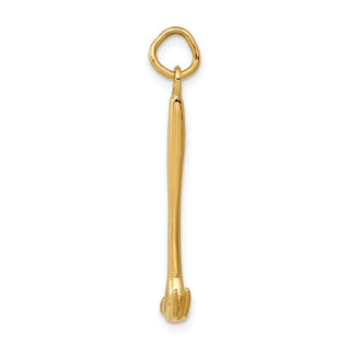 14k Yellow Gold 3D Hammer Charm A0392