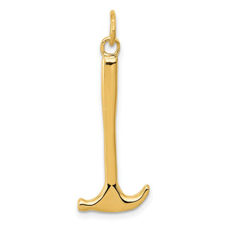 14k Yellow Gold 3D Hammer Charm A0392