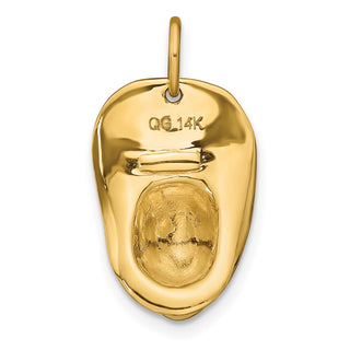14k Yellow Gold 3-D Large Firemans Hat Charm