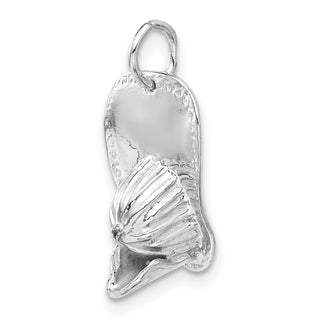 14k White Gold 3-D Large Firemans Hat Charm