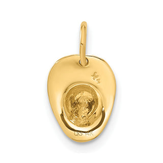 14k Yellow Gold Firemans Hat Charm