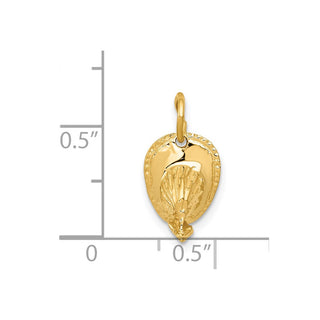 14k Yellow Gold Firemans Hat Charm