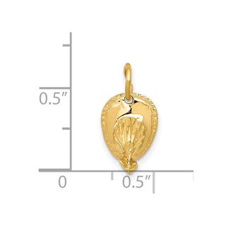 14k Yellow Gold Firemans Hat Charm