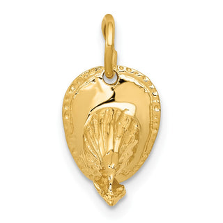 14k Yellow Gold Firemans Hat Charm
