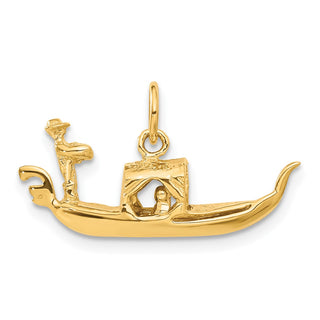 14k Yellow Gold 3D Gondola Charm