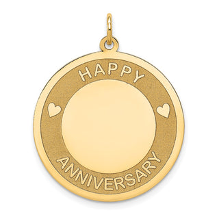 14k Yellow Gold Happy Anniversary Charm A0552