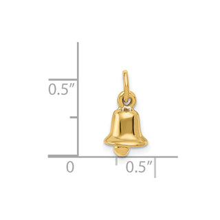 14k Yellow Gold 3D Wedding Bell Charm A0565
