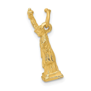14k Yellow Gold 3D Statue Of Liberty Charm A0685