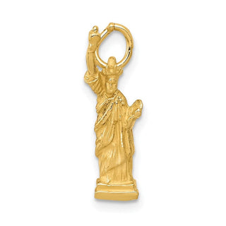 14k Yellow Gold 3D Statue Of Liberty Charm A0685