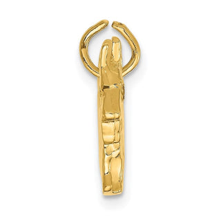 14k Yellow Gold Ruby Eye Scottie Dog Charm