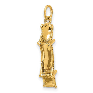 14k Yellow Gold 3D Mackinac Bridge Charm