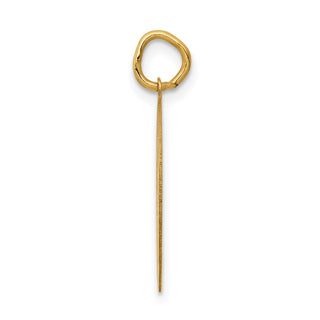 14k Yellow Gold Graduation Day Disc Charm