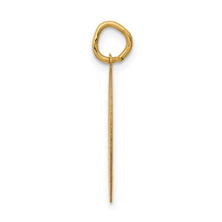 14k Yellow Gold Graduation Day Disc Charm
