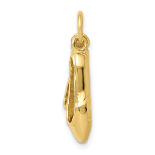 14k Yellow Gold 3D Ballet Slippers Charm A1201/L