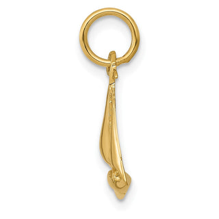 14k Yellow Gold 3D Sailboat Charm A1206