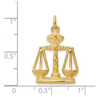 14k Yellow Gold Scales Of Justice Charm A1493