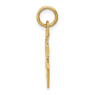14k Yellow Gold Chinese Symbol Good Luck Charm