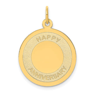 14k Yellow Gold Happy Anniversary Charm A1953