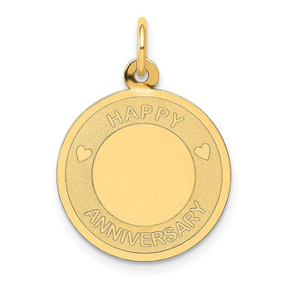 14k Yellow Gold Happy Anniversary Charm A1953/L