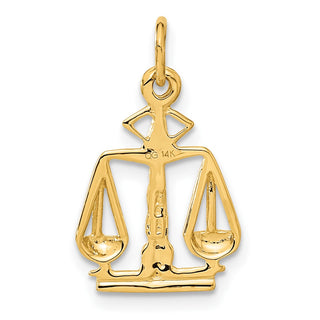 14k Yellow Gold Scales Of Justice Charm A2918
