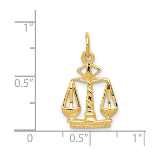 14k Yellow Gold Scales Of Justice Charm A2918