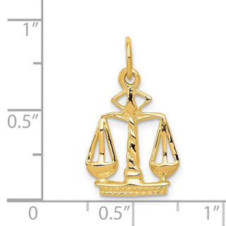 14k Yellow Gold Scales Of Justice Charm A2918