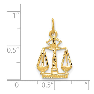 14k Yellow Gold Scales Of Justice Charm A2918